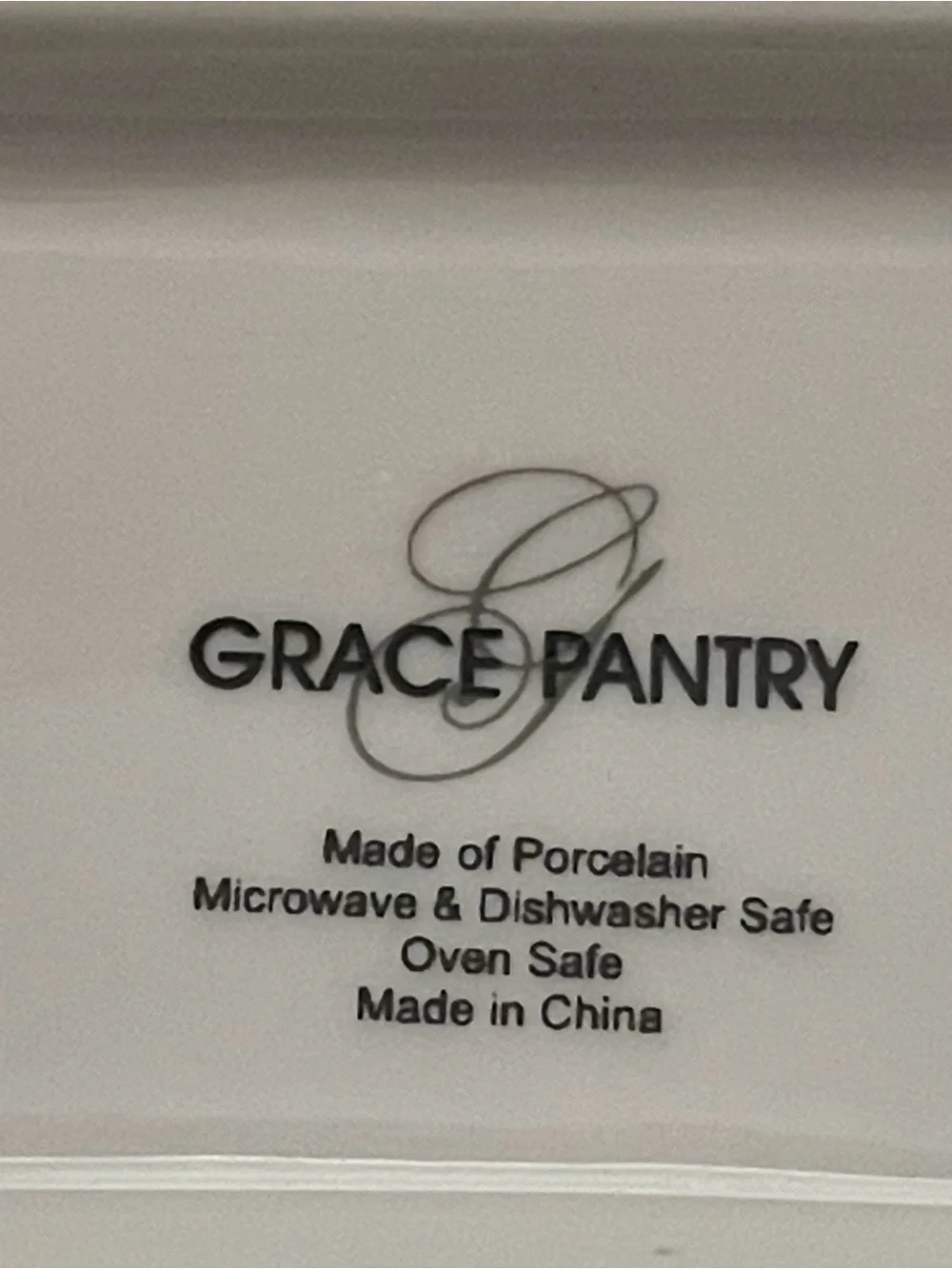 Grace Pantry English Rose Porcelain Covered Casserole Serving Dish